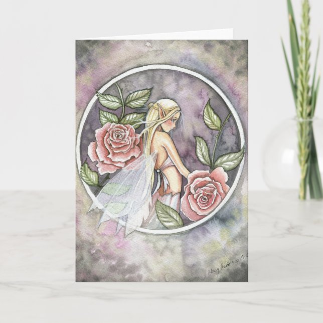 Carte Fée Rose par Molly Harrison (Devant)