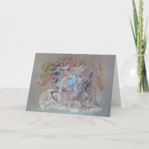 Carte - fée Valentine de licorne