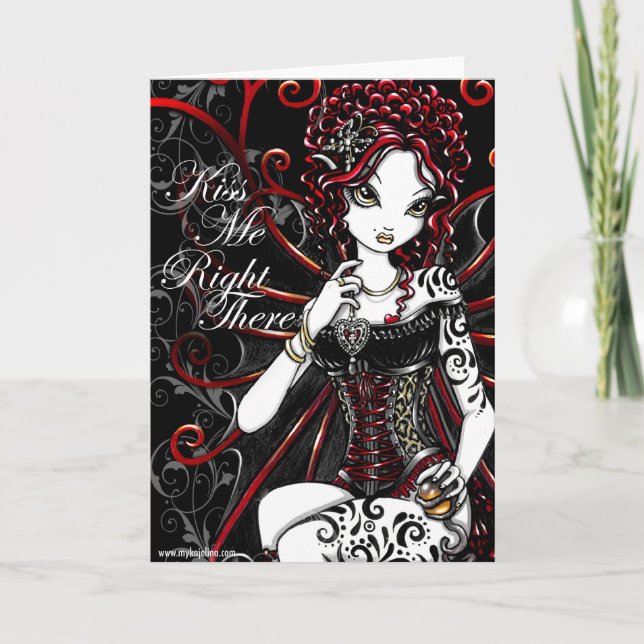 Carte féerique de jour de Valentines de Sasha (Devant)