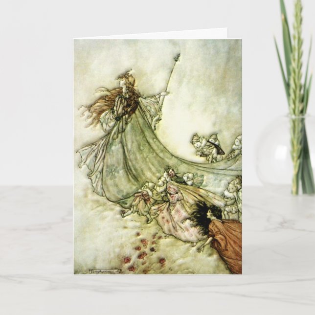 Carte Fées loin - Arthur Rackham (Devant)