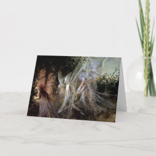 Carte Fées observant au bord de forêt