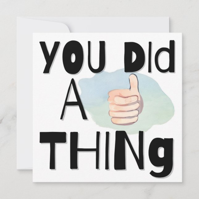 Carte Félicitations (Devant)