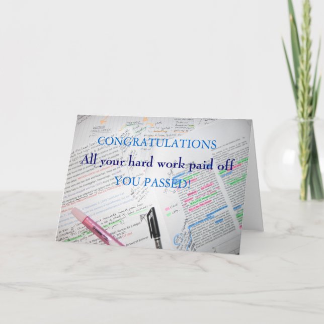 CARTE FÉLICITATIONS (Devant)