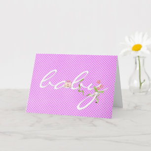 Carte Félicitations à Baby Girl