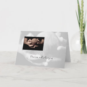 Carte Félicitations à Baby Head in Hands