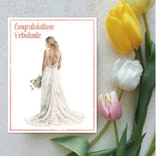 Carte Félicitations à Debutante