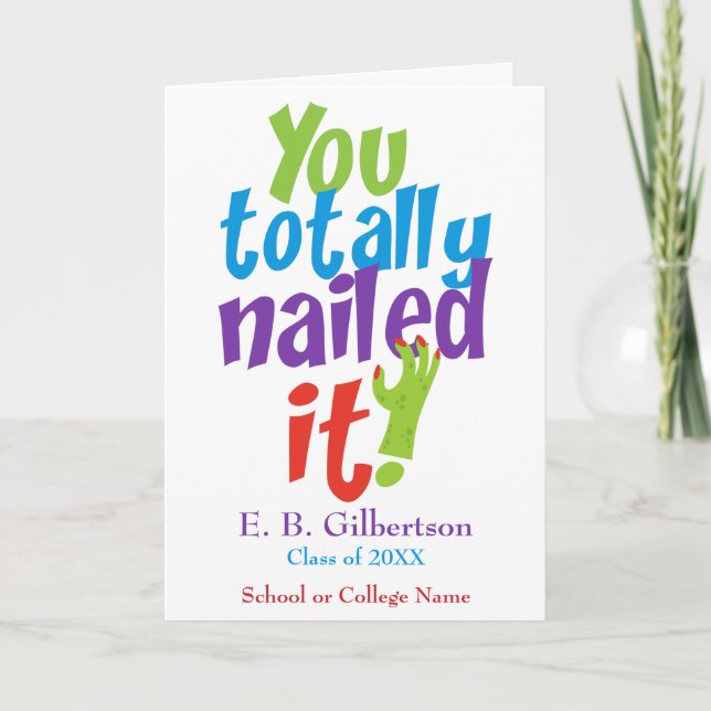 Carte Félicitations à Funny Graduation (Devant)