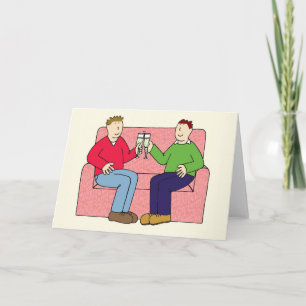 Carte Félicitations à Gay Male Couple