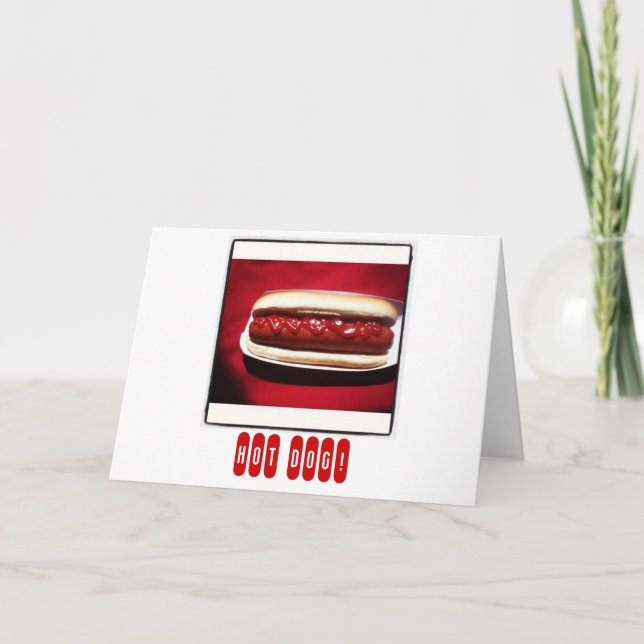 Carte Félicitations à Hot Dog (Devant)