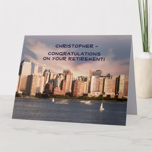 Carte Félicitations à Jumbo Retirement de All Skyline (Devant)