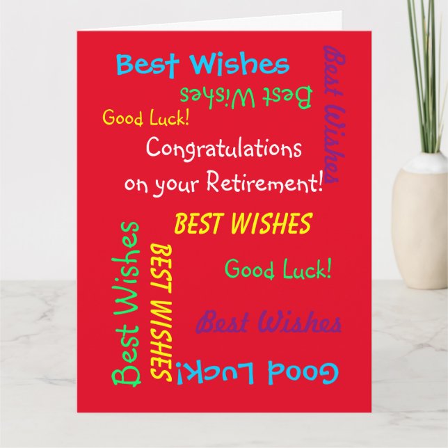 Carte Félicitations à JUMBO Retraite de nous tous (Devant)