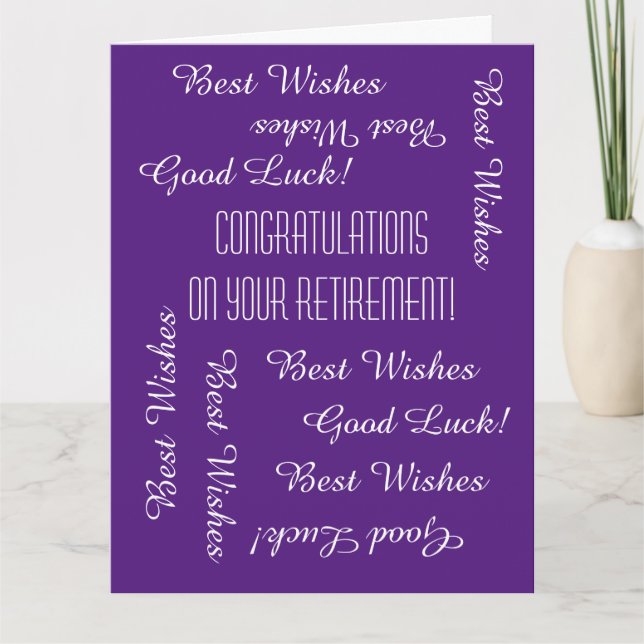 Carte Félicitations à JUMBO Retraite de nous tous (Devant)