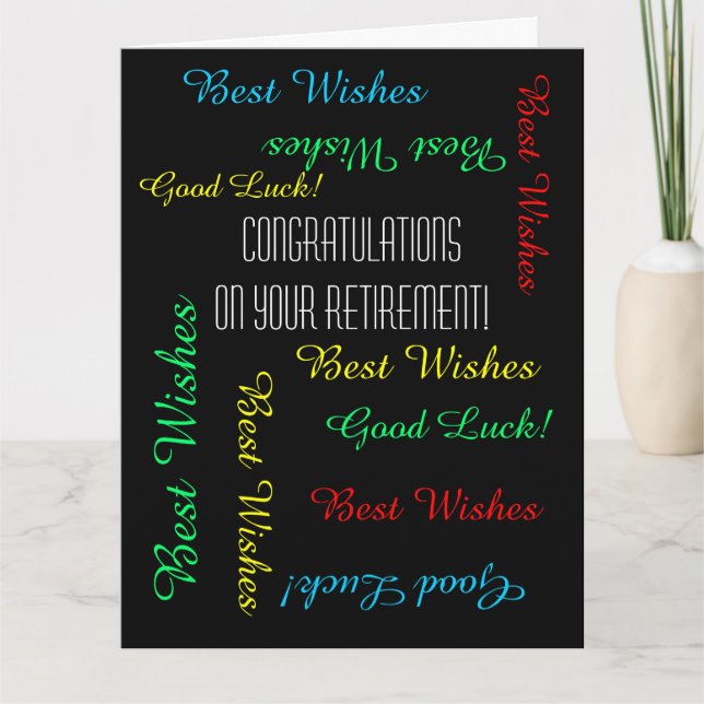 Carte Félicitations à JUMBO Retraite de nous tous (Devant)