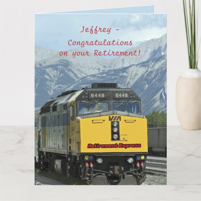 Carte Félicitations à JUMBO Retraite de nous tous (Devant)