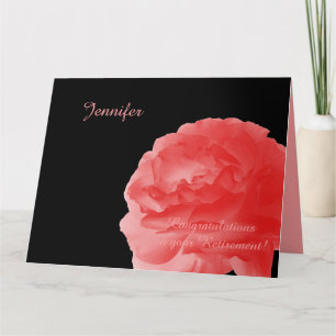 Carte Félicitations à JUMBO Retraite de tous, Rose