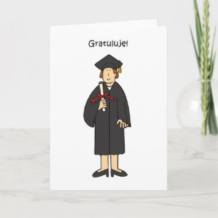 Carte Félicitations à la diplômée polonaise pour elle
