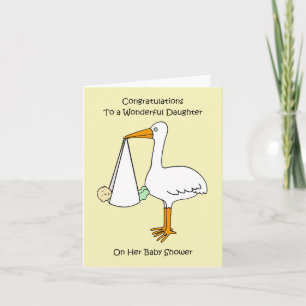 Carte Félicitations à la fille pour la baby shower
