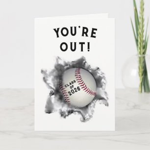 Carte Félicitations à la Graduation de Baseball