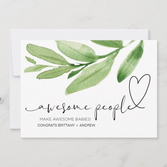 Carte Félicitations à la grossesse Cadeau à l'ami Nouvea (Devant)