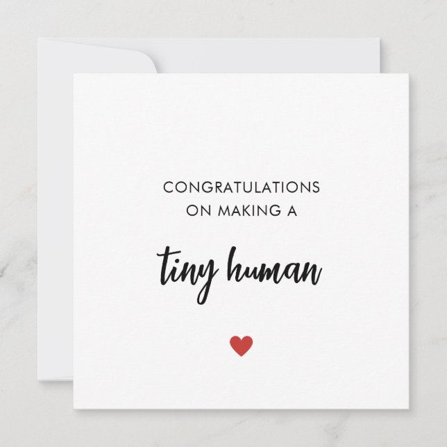 Carte Félicitations À La Naissance Du Bébé (Devant)