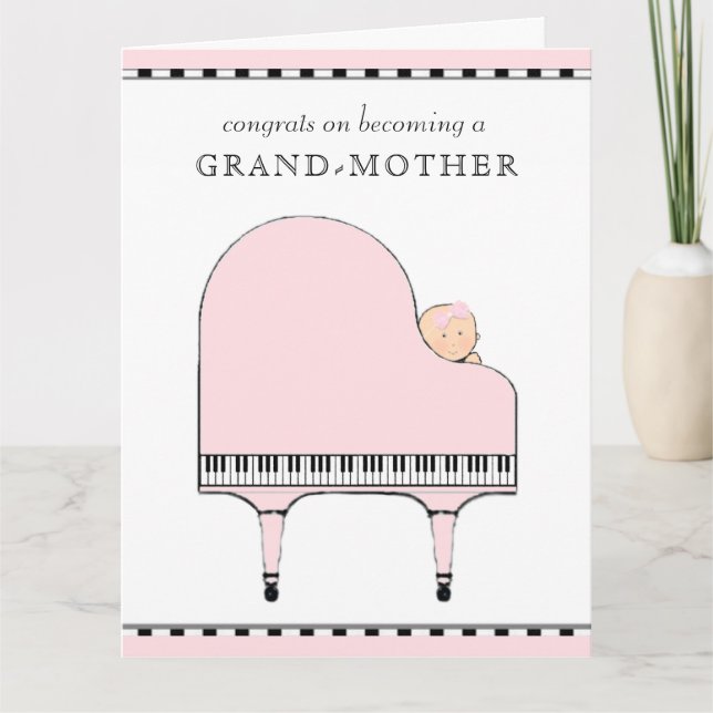 Carte Félicitations à la nouvelle grand-mère (Devant)