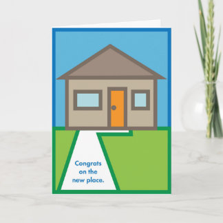 Carte Félicitations à la nouvelle place