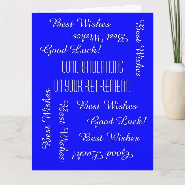 Carte Félicitations à la retraite de JUMBO de nous tous (Devant)