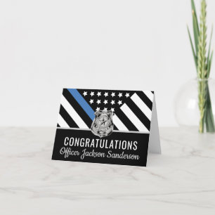 Carte Félicitations à la retraite du drapeau bleu de la