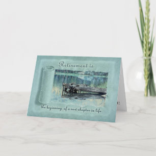 Carte Félicitations à la retraite Woods Lake