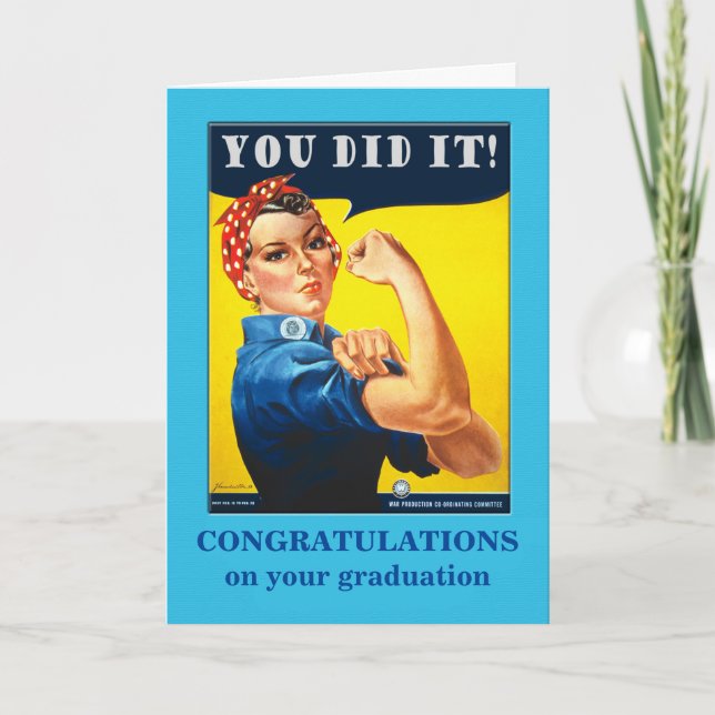 Carte Félicitations à l'Ecole Technique (Devant)