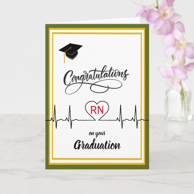Carte Félicitations à l'infirmière pour son diplôme (Orchidée)