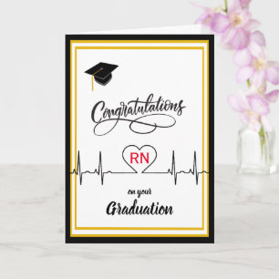 Carte Félicitations à l'infirmière pour son diplôme