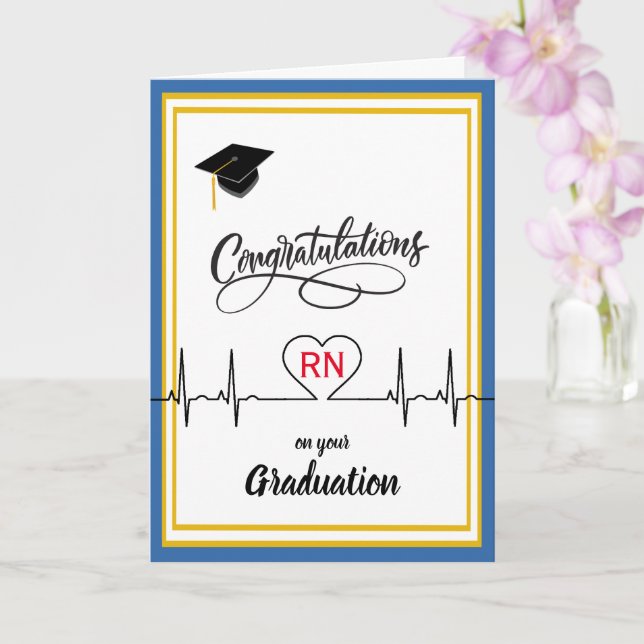 Carte Félicitations à l'infirmière pour son diplôme (Orchidée)