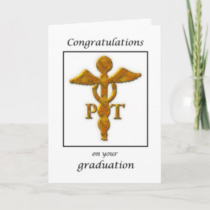 Carte Félicitations à l'obtention d'un diplôme de physio