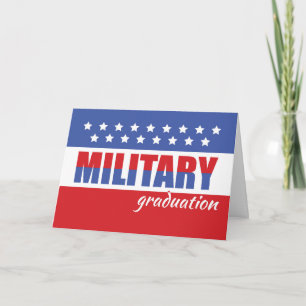 Carte Félicitations à l'obtention d'un diplôme militaire