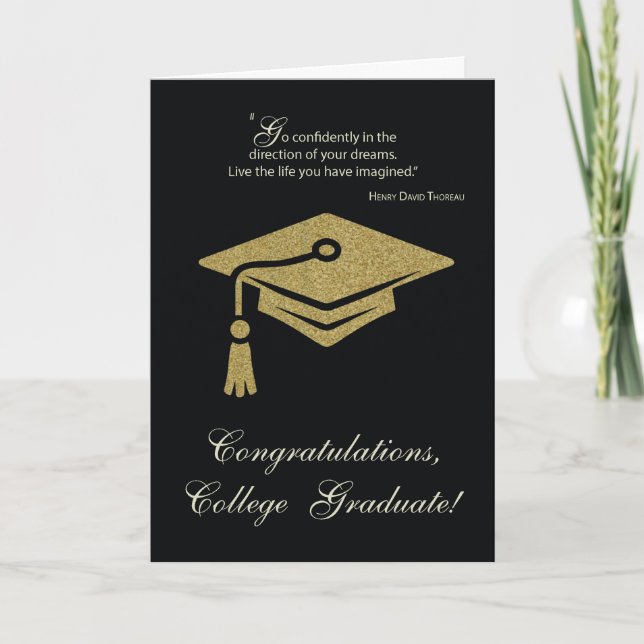 Carte Félicitations à l'obtention d'un diplôme universit (Devant)