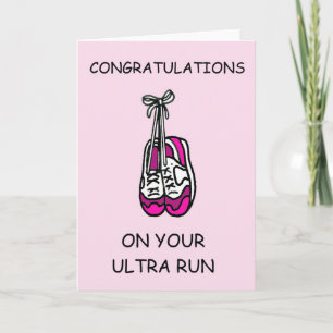 Carte Félicitations à l'ultra-course pour elle
