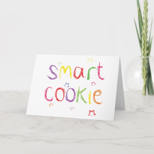 Carte Félicitations à Smart Cookie (Devant)