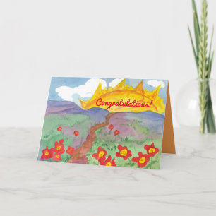 Carte Félicitations à Sunshine Horizon