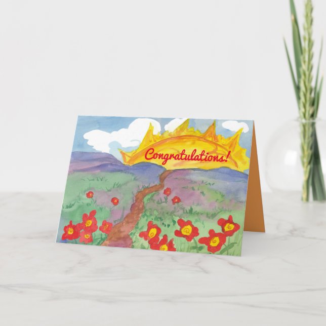 Carte Félicitations à Sunshine Horizon (Devant)