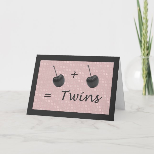 Carte Félicitations à Twin Girl Birth (Devant)