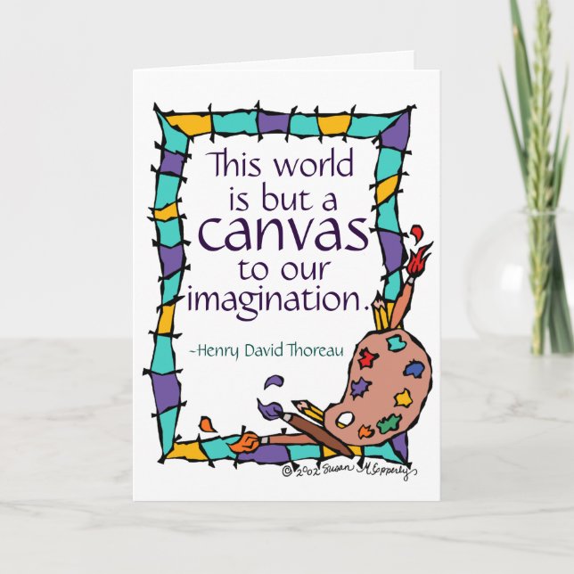 Carte Félicitations à un artiste, un étudiant en art, un (Devant)