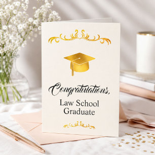 Carte Félicitations à un élégant diplômé de la faculté d