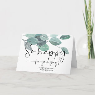 Carte Félicitations à un Fiançailles Mariage si heureux