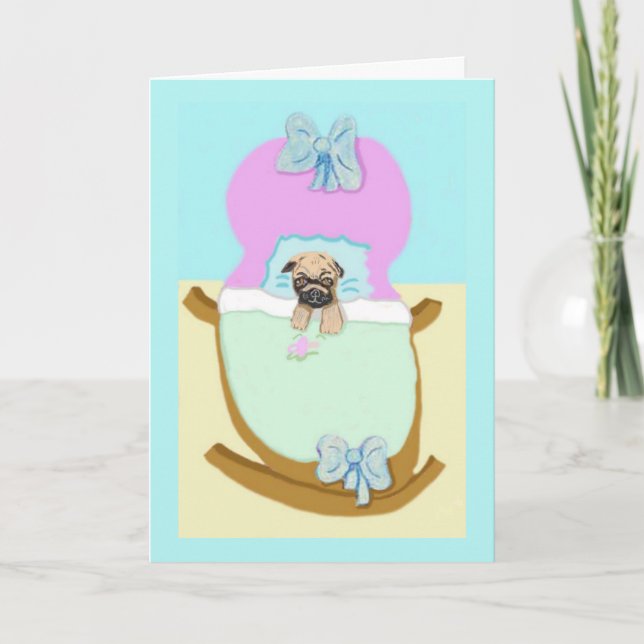 Carte Félicitations à votre nouveau chiot (Devant)