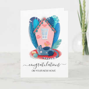 Carte félicitations à votre nouvel agent immobilier