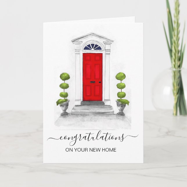 Carte félicitations à votre nouvel agent immobilier (Devant)