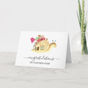 Carte félicitations à votre nouvel agent immobilier