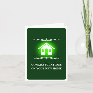 Carte félicitations à votre nouvelle maison : mod home