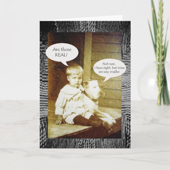 Carte Félicitations amusantes pour l'amélioration du sei (Devant)